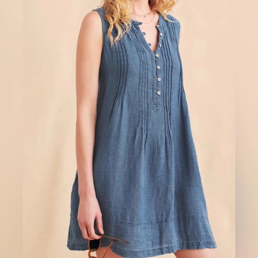 Faherty Dream Cotton Gauze Isha Dress - Picture 2 of 9